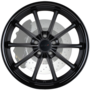 SWEEP MATTE BLACK W/ GLOSS BLACK LIP Wheels