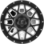 XD820 GRENADE Satin Black Milled Wheels