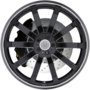 WILHELM GLOSS BLACK W/ MIRROR CUT LIP Wheels