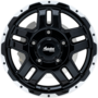 AXR Alonso 5 Gloss Black/Lip Polished Wheels