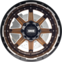 GD10 GLOSS BRONZE BLK LIP Wheels