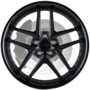 PREMIO MATTE BLACK W/ GLOSS BLACK LIP Wheels