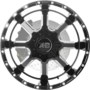 XD838 MAMMOTH Gloss Black Milled Wheels