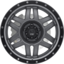 XD128 MACHETE Matte Gray Black Ring Wheels