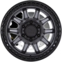 CALICO MATTE GUNMETAL W/ MATTE BLACK LIP Wheels