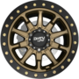 DT-2 Satin Gold Black Lip Wheels