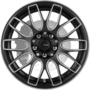 M8501 Matt Black/Milling Edge & Lip Wheels