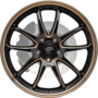 D-Z-EDITION BLACK WITH COPPER LIP AND CHAMFER Wheels