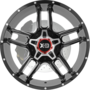 XD839 CLAMP Gloss Black Milled Wheels