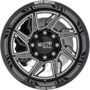 MO997 HURRICANE Gloss Black Milled - Left Directional Wheels