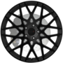 VALE DOUBLE BLACK - MATTE BLACK W/ GLOSS BLACK FACE Wheels