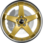DETROIT GOLD MACHINED LIP Wheels