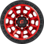 COVERT CANDY RED BLACK BEAD RING Wheels