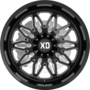XD859 GUNNER Gloss Black Milled Wheels