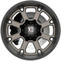 XD825 BUCK 25 Matte Black Dark Tint Wheels