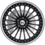 SILVERSTONE GLOSS BLACK W/ MIRROR CUT LIP Wheels