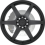 MR143 CS6 Satin Black Wheels