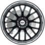 TREMBLANT GLOSS BLACK W/ MIRROR CUT LIP Wheels