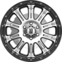 XD795 HOSS Gloss Black Machined Wheels