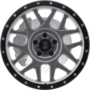 XD127 BULLY Matte Gray Black Ring Wheels