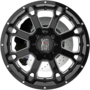 XD825 BUCK 25 Gloss Black Milled Wheels