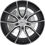 SPIDER GLOSS BLACK W/ MIRROR CUT FACE Wheels