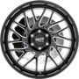 MO805 Gloss Black Milled Wheels