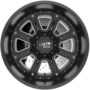 MO984 SHIFT Matte Black Gloss Black Inserts Wheels