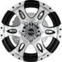 DT1 Gloss Black Machined Wheels