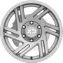 XD835 SWIPE Satin Gray Milled Wheels