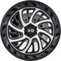 XD826 SURGE Gloss Black With Machined Face Wheels