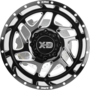XD836 FURY Gloss Black Milled Wheels