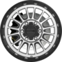 KM542 IMPACT Satin Black Machined Wheels