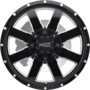 MO962 Gloss Black Milled Wheels