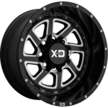 Image of XD Wheels XD833 RECOIL Satin Black Milled With Reversible Ring