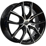 Image of PDW Wheels POISON Machined Face Black