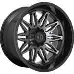 Image of XD Wheels XD859 GUNNER Gloss Black Machined With Gray Tint
