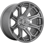 Image of FUEL OFFROAD Wheels SIEGE BRUSHED GUN METAL TINTED CLEAR
