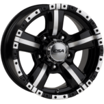 Image of CSA Wheels Monster Large Cap Gloss Black Machine Face