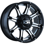 ION Wheels 196 Gloss Black Machined Face with Machined Undercut