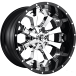Image of FUEL OFFROAD Wheels ASSAULT 2-PIECE CHROME PLATED GLOSS BLACK LIP