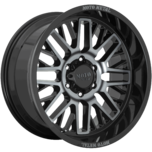 Image of Moto Metal Wheels MO802 Gloss Black Machined With Gray Tint