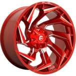 Image of FUEL OFFROAD Wheels REACTION CANDY RED MILLED