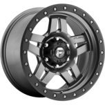 Image of FUEL OFFROAD Wheels ANZA MATTE GUN METAL BLACK BEAD RING