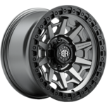 Image of Black Rock Wheels Cage Gunmetal Grey with Black Ring