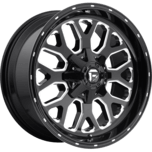 Image of FUEL OFFROAD Wheels TITAN GLOSS BLACK MILLED
