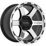 Image of Black Rock Wheels Grip Gloss Black Machined Face