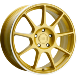 Image of MOTEGI Wheels MR138 Gold Machined Lip