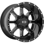 Image of XD Wheels XD838 MAMMOTH Gloss Black Milled