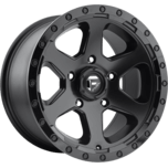 Image of FUEL OFFROAD Wheels RIPPER MATTE BLACK GLOSS BLACK LIP